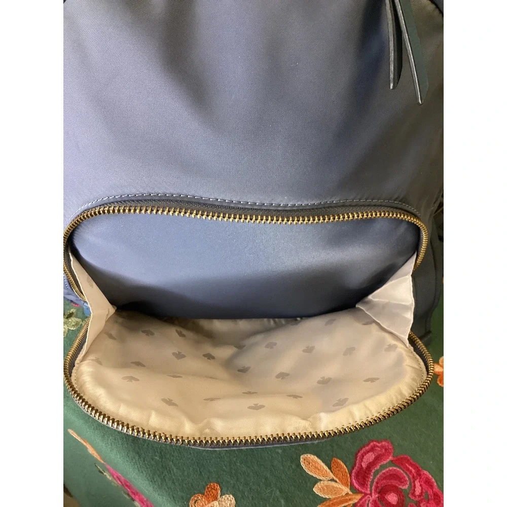 Kate Spade Karissa Blue‎ Nylon Backpack Gold Hardware
